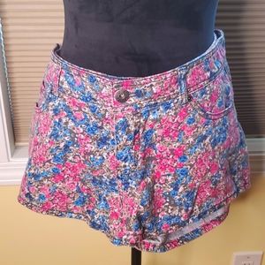 So Floral Jean Shorts